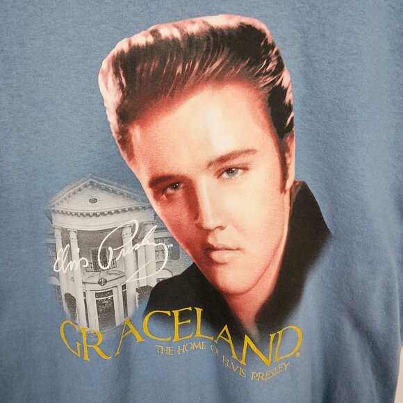 Graceland Women's L Elvis Presley "The Home of Elvis Presley" T-Shirt NWOT - Picture 3 of 9